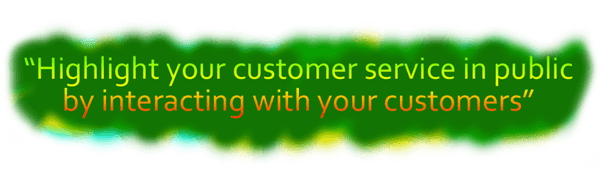 Highlight Your Customer Service in Public By Interacting with Your Customers Article Graphic SeeDreams Marketing Taos, NM