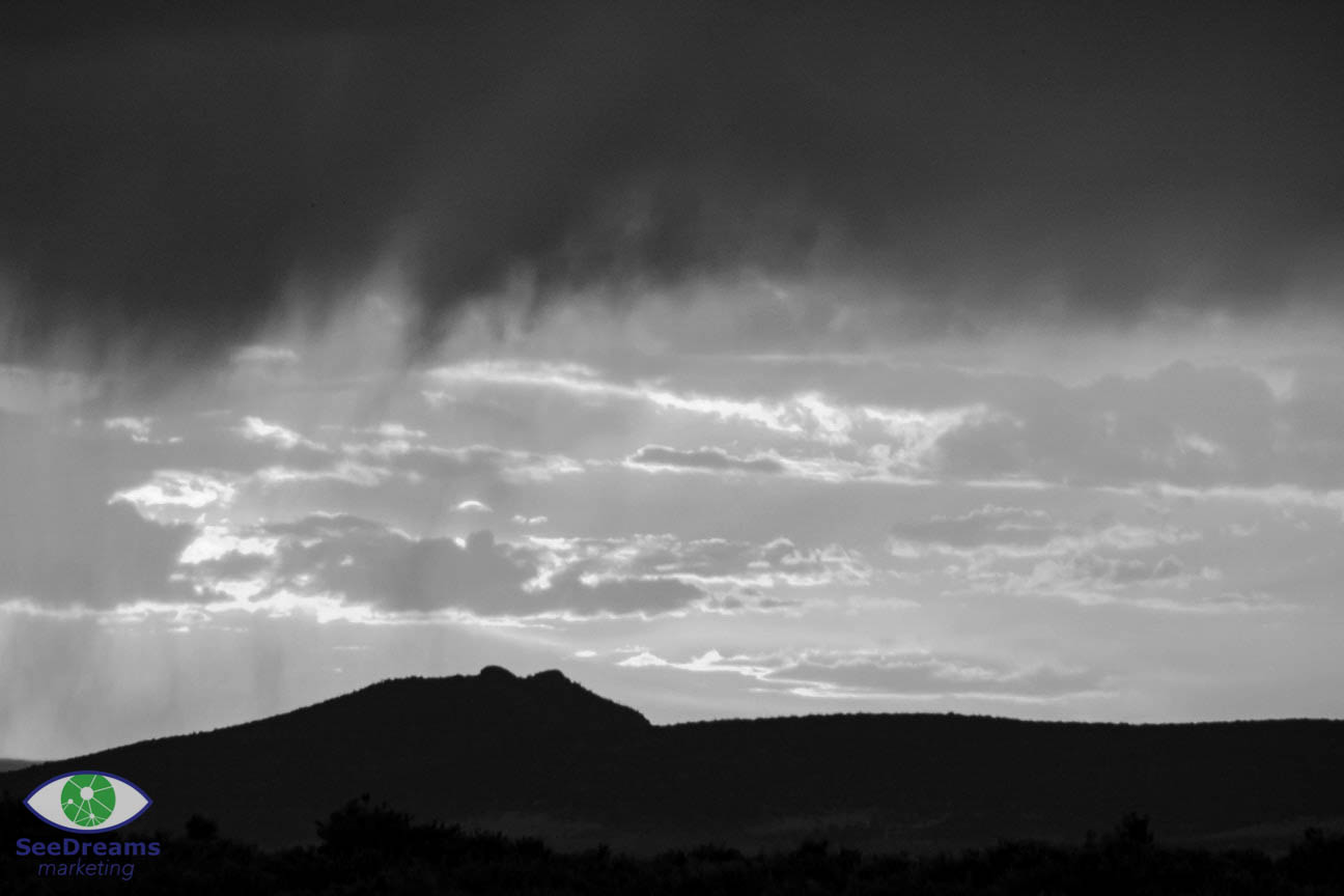 Black & White Sunset, SeeDreams Marketing Taos, NM