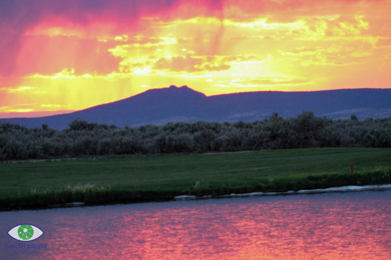 Sunset Shot from Taos Country Club SeeDreams Marketing Taos, NM