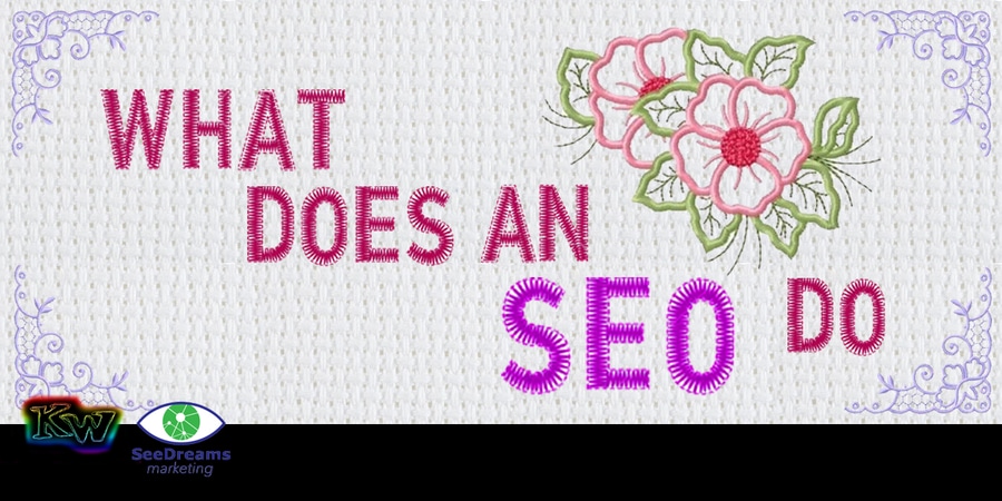 What Does an SEO Do? Title Graphic SeeDreams Marketing Taos, NM Header